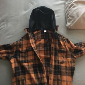Yellow and black flannel